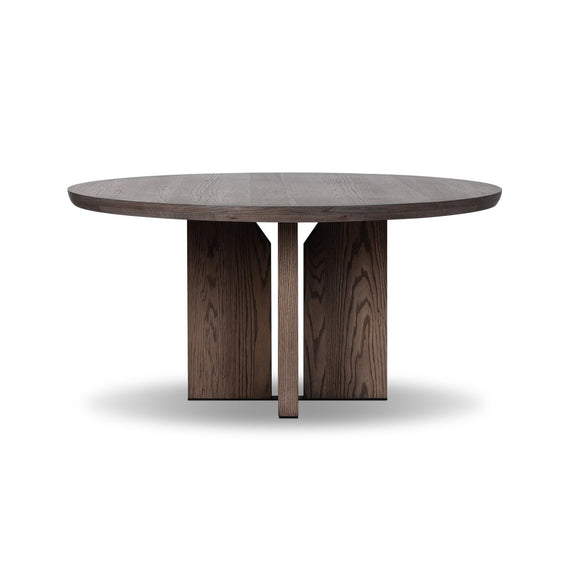 Ernest Round Dining Table - Shale Grey Oak Veneer