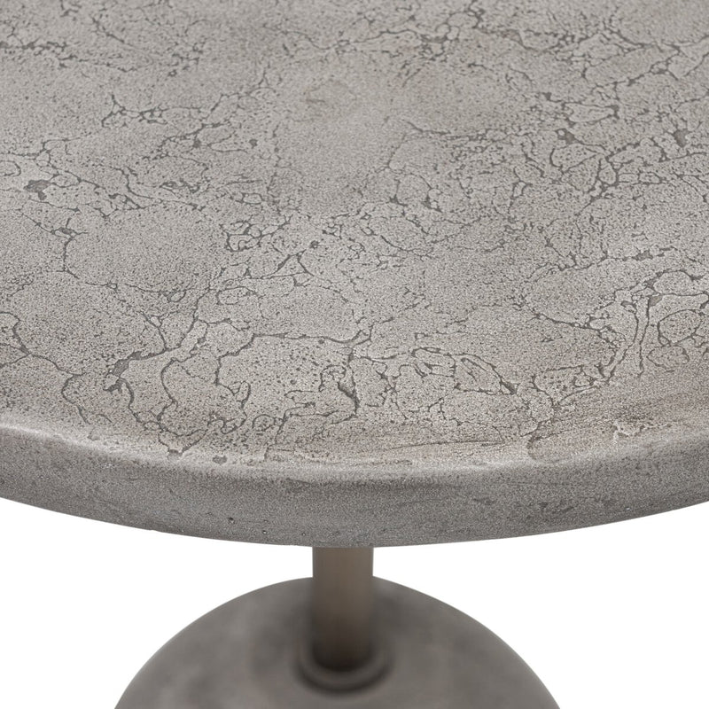 Emens Outdoor End Table - Aged Smoke Concrete