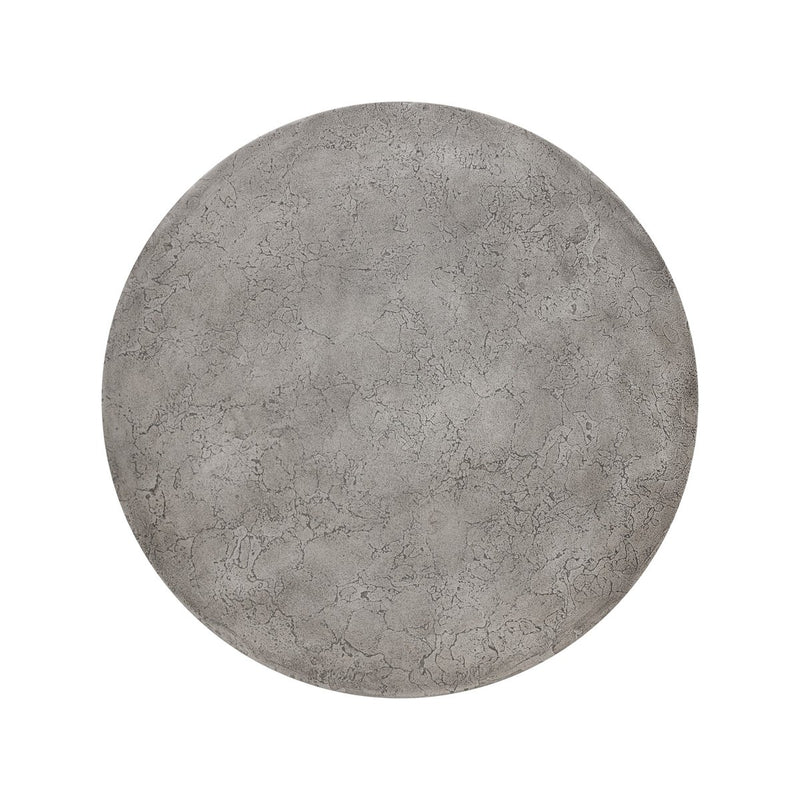 Emens Outdoor End Table - Aged Smoke Concrete