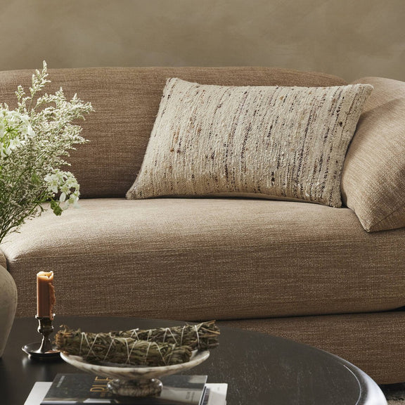Pemberley Pillow - Beige Woven