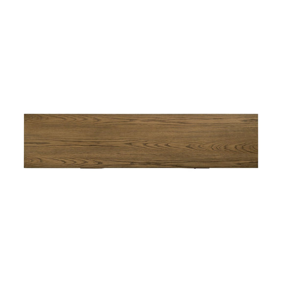 Bedford Media Console - Warm Natural Oak Veneer