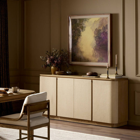 Mariella Sideboard - Beige Painted Linen