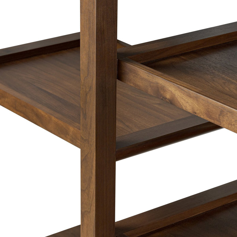 Hawkes Bookcase - Dark Walnut Solid