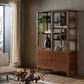 Hawkes Bookcase - Dark Walnut Solid