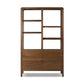 Hawkes Bookcase - Dark Walnut Solid