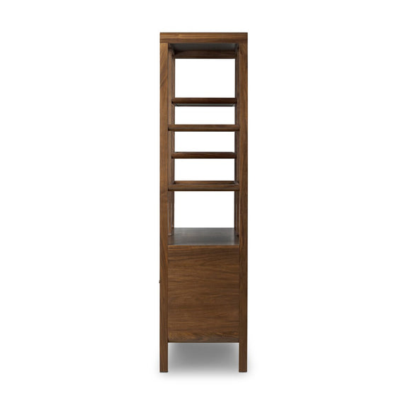 Hawkes Bookcase - Dark Walnut Solid