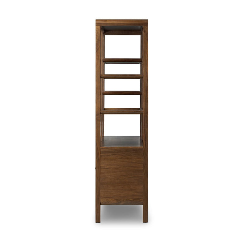 Hawkes Bookcase - Dark Walnut Solid