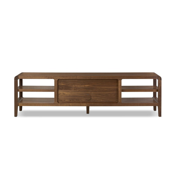 Hawkes Media Console - Dark Walnut Solid