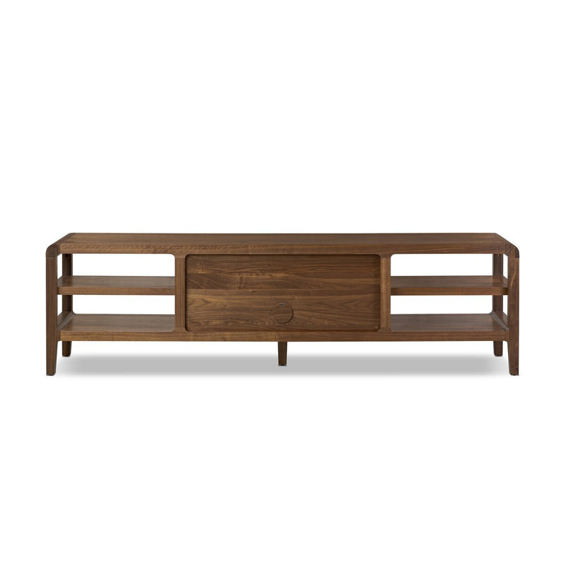 Hawkes Media Console - Dark Walnut Solid