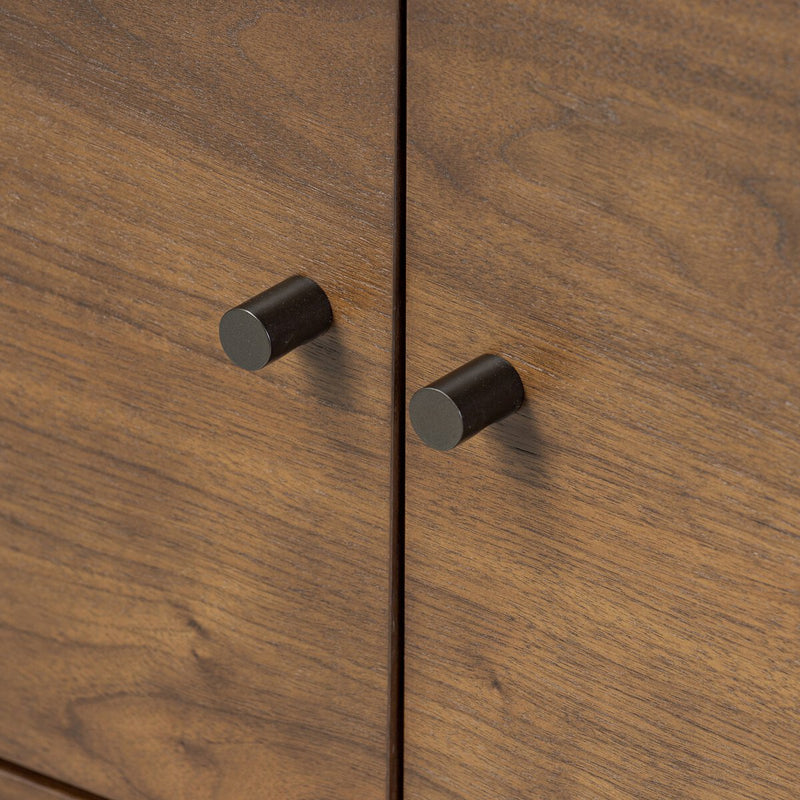 Hawkes Media Console - Dark Walnut Solid