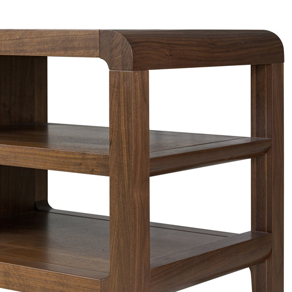 Hawkes Media Console - Dark Walnut Solid