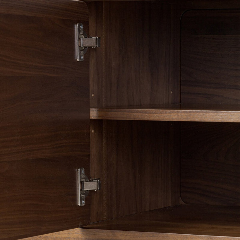 Hawkes Media Console - Dark Walnut Solid