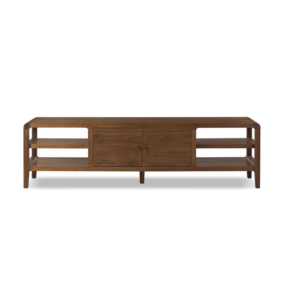 Hawkes Media Console - Dark Walnut Solid
