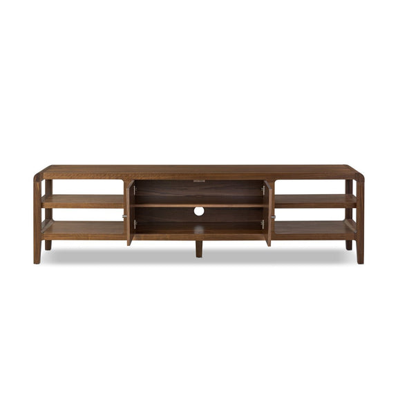 Hawkes Media Console - Dark Walnut Solid