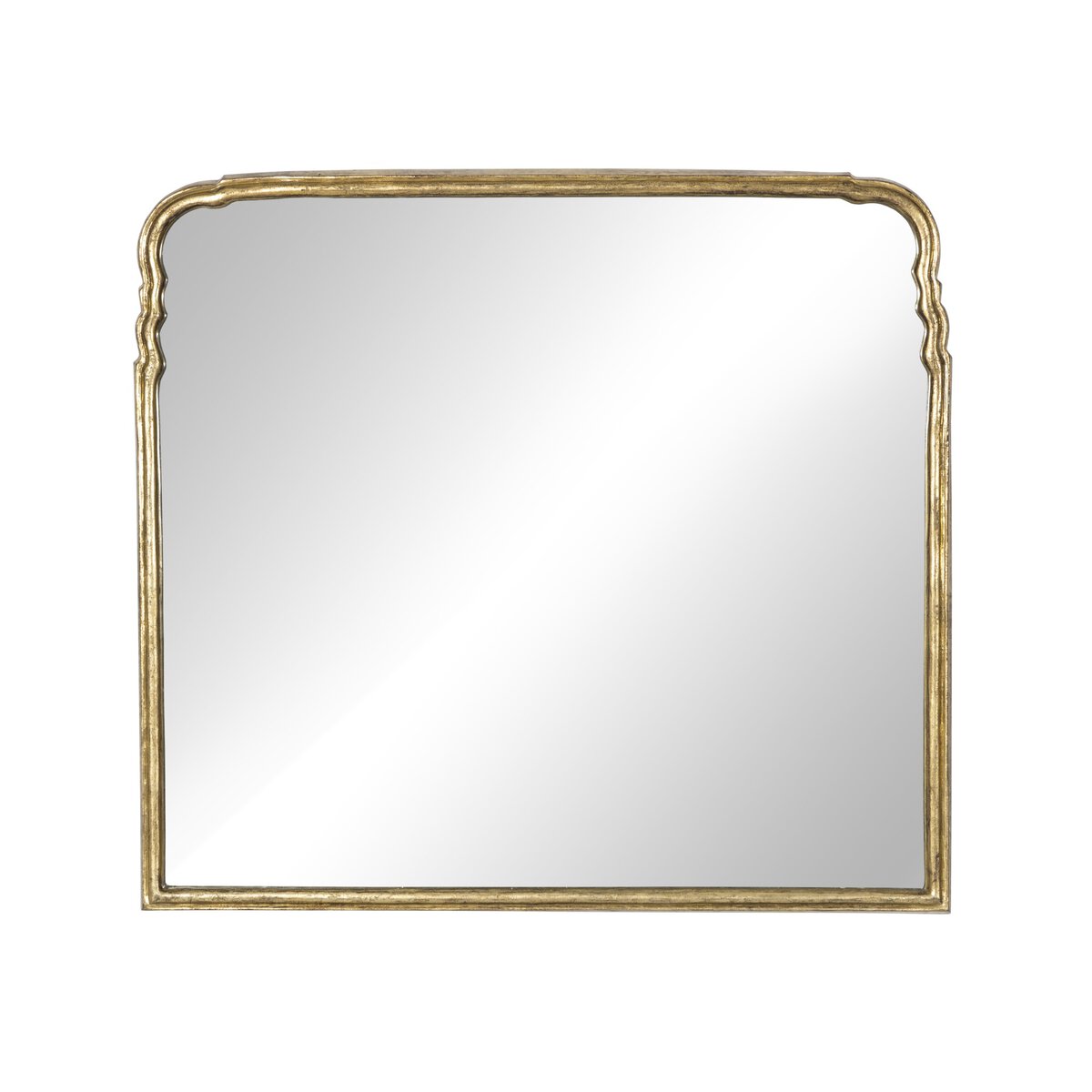 Loire Mantel Mirror - Antiqued Gold Leaf