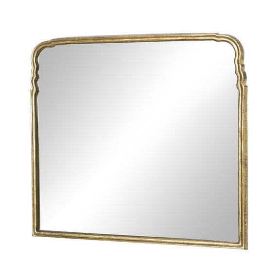 Loire Mantel Mirror - Antiqued Gold Leaf