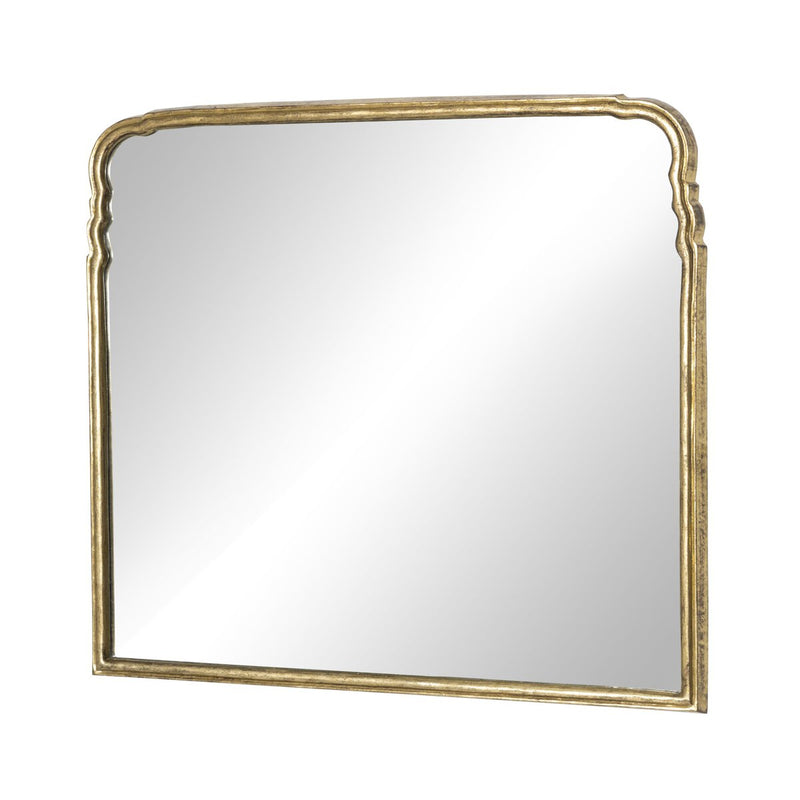 Loire Mantel Mirror - Antiqued Gold Leaf