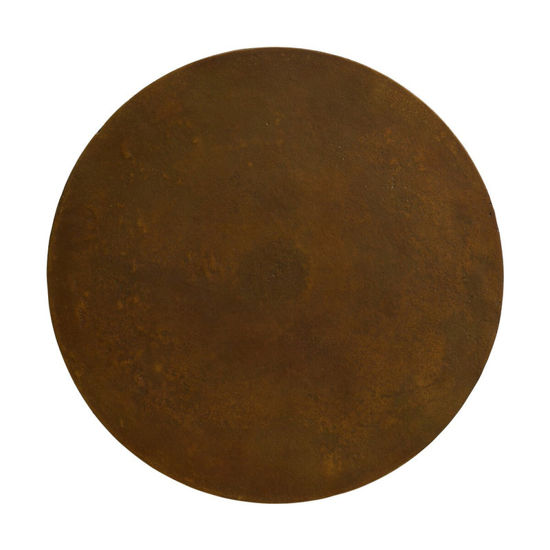 Malloy Outdoor End Table - Antiqued Brass Aluminum