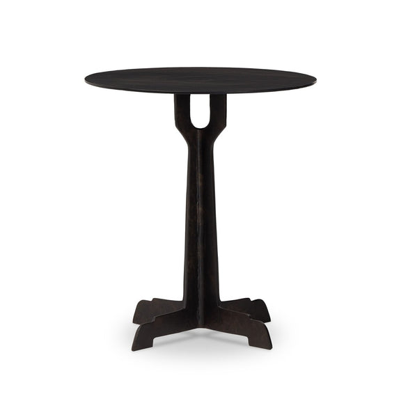 Malloy Outdoor End Table - Distressed Bronze