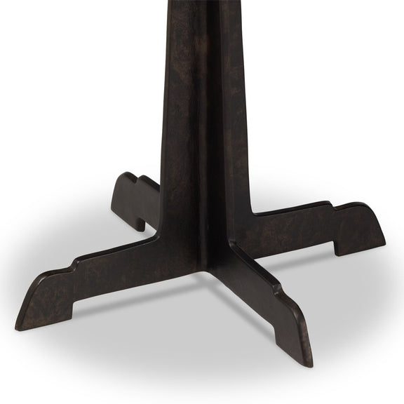 Malloy Outdoor End Table - Distressed Bronze