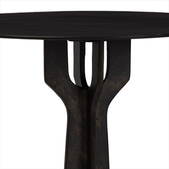 Malloy Outdoor End Table - Distressed Bronze