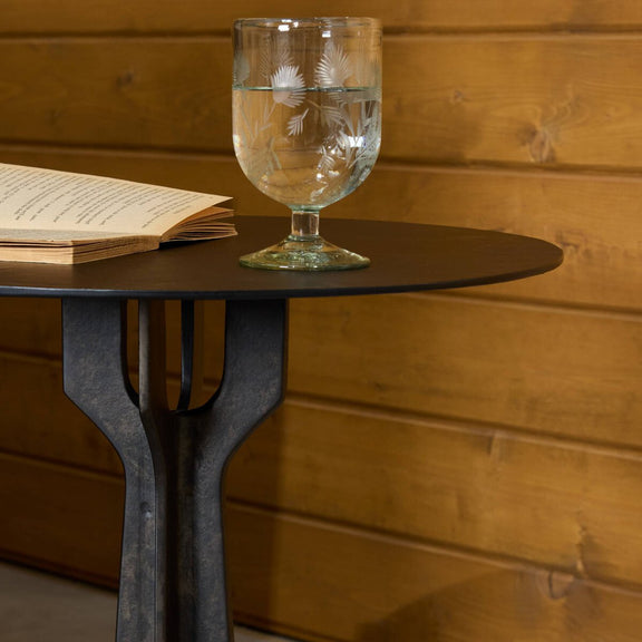 Malloy Outdoor End Table - Distressed Bronze