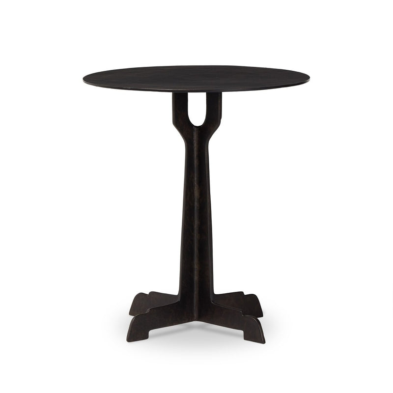 Malloy Outdoor End Table - Distressed Bronze