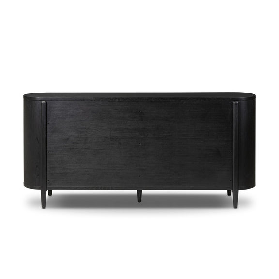 Tolle 6 Drawer Dresser - Drifted Matte Black Veneer