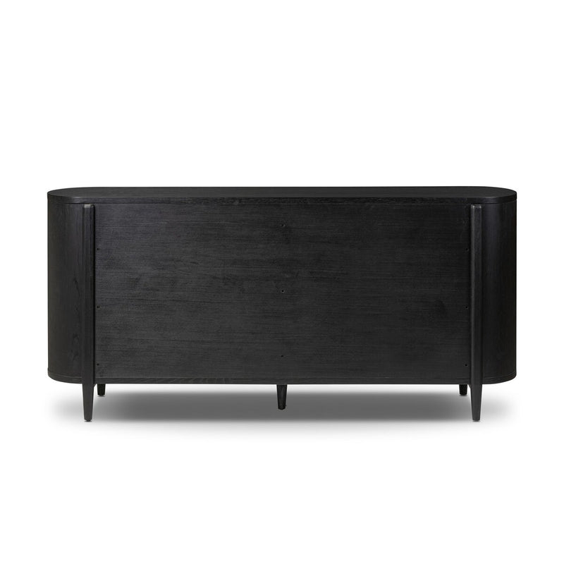 Tolle 6 Drawer Dresser - Drifted Matte Black Veneer
