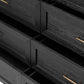 Tolle 6 Drawer Dresser - Drifted Matte Black Veneer