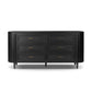 Tolle 6 Drawer Dresser - Drifted Matte Black Veneer