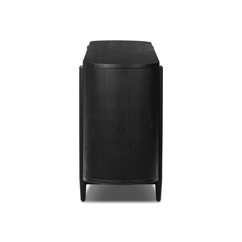 Tolle 6 Drawer Dresser - Drifted Matte Black Veneer
