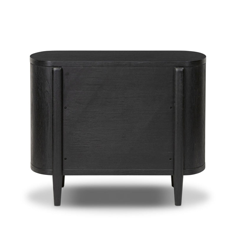 Tolle Nightstand - Drifted Matte Black Veneer