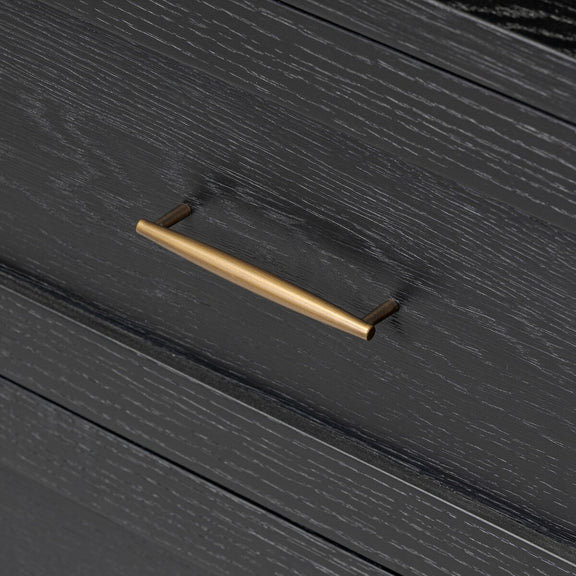 Tolle Nightstand - Drifted Matte Black Veneer