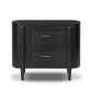 Tolle Nightstand - Drifted Matte Black Veneer