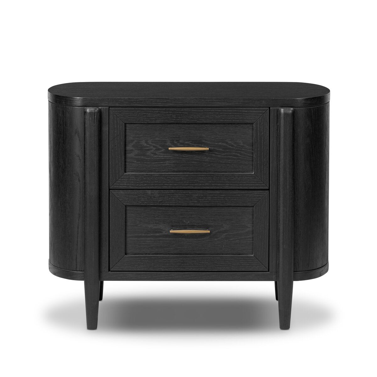 Tolle Nightstand - Drifted Matte Black Veneer
