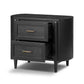 Tolle Nightstand - Drifted Matte Black Veneer