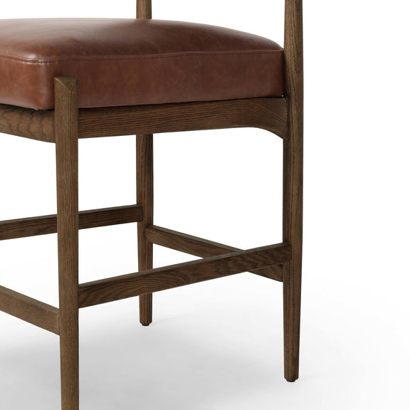 Jazelle Bar + Counter Stool - Taupe Shearling
