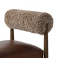 Jazelle Bar + Counter Stool - Taupe Shearling