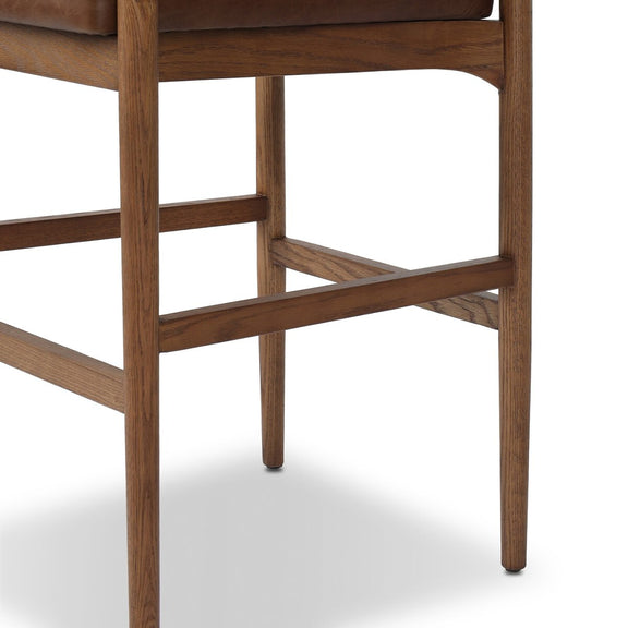 Jazelle Bar + Counter Stool - Taupe Shearling