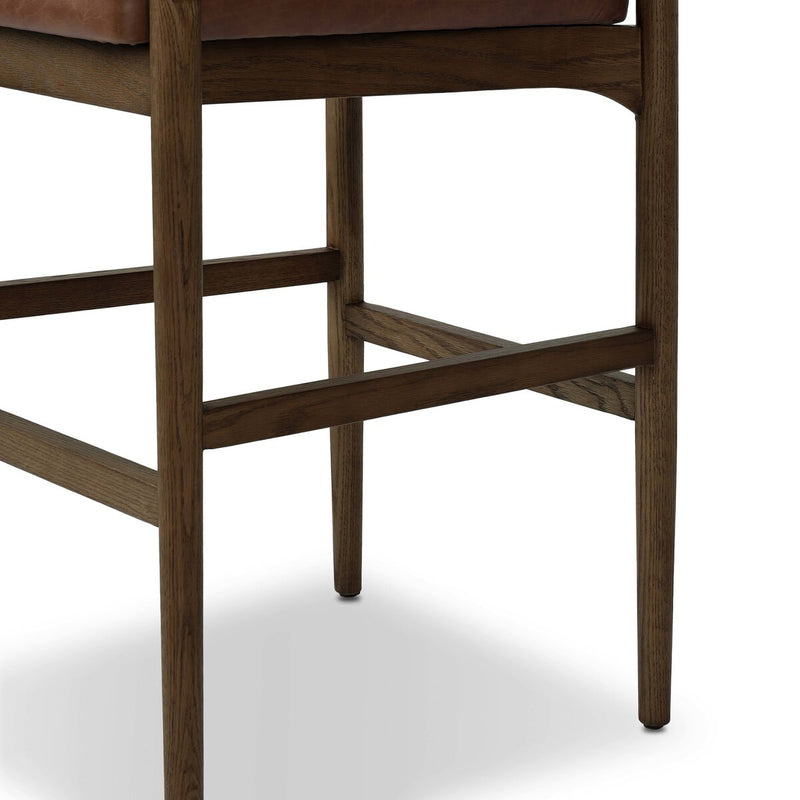 Jazelle Bar + Counter Stool - Taupe Shearling