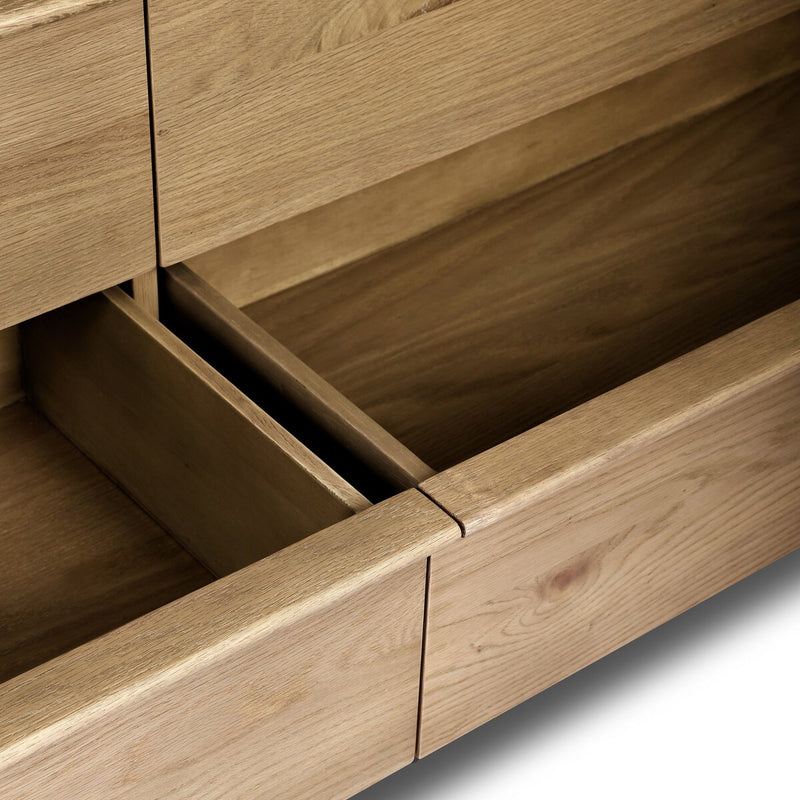 Aramis 6 Drawer Dresser - Sandy Oak Resawn