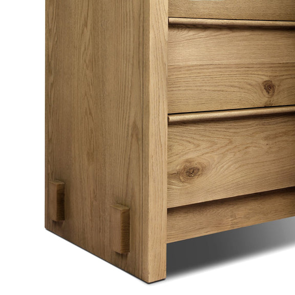 Aramis 6 Drawer Dresser - Sandy Oak Resawn