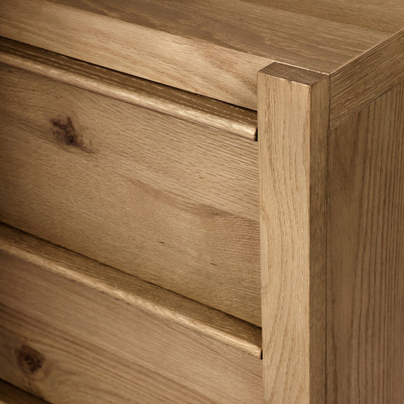 Aramis 6 Drawer Dresser - Sandy Oak Resawn