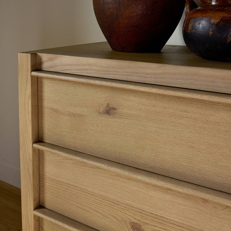Aramis 6 Drawer Dresser - Sandy Oak Resawn