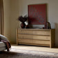 Aramis 6 Drawer Dresser - Sandy Oak Resawn