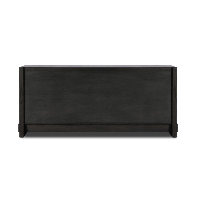 Aramis 6 Drawer Dresser - Smoked Black Resawn