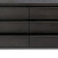 Aramis 6 Drawer Dresser - Smoked Black Resawn