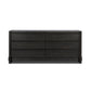 Aramis 6 Drawer Dresser - Smoked Black Resawn