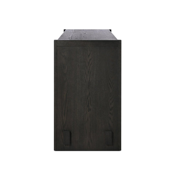 Aramis 6 Drawer Dresser - Smoked Black Resawn